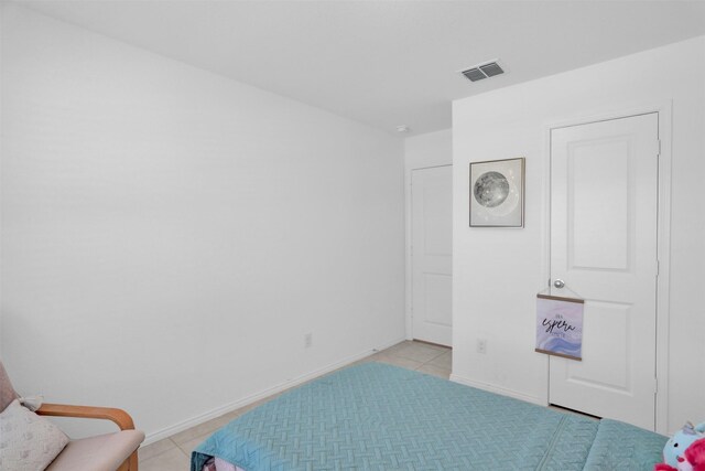 view of tiled bedroom