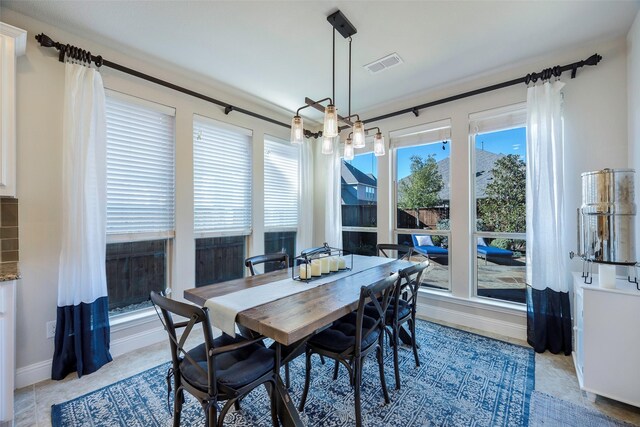 view of dining room