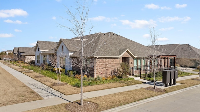 view of front of house with a front yard