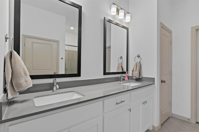 bathroom with vanity