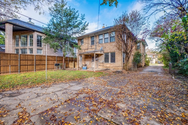 view of rear view of property