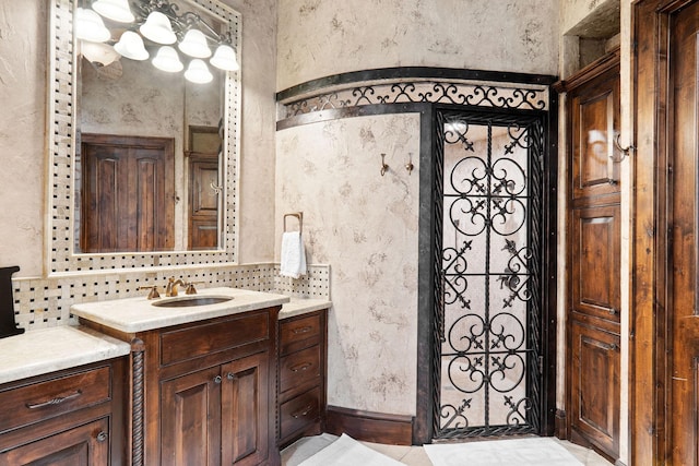 bathroom with vanity