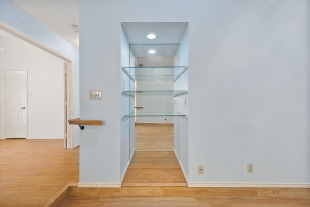 interior space featuring hardwood / wood-style flooring