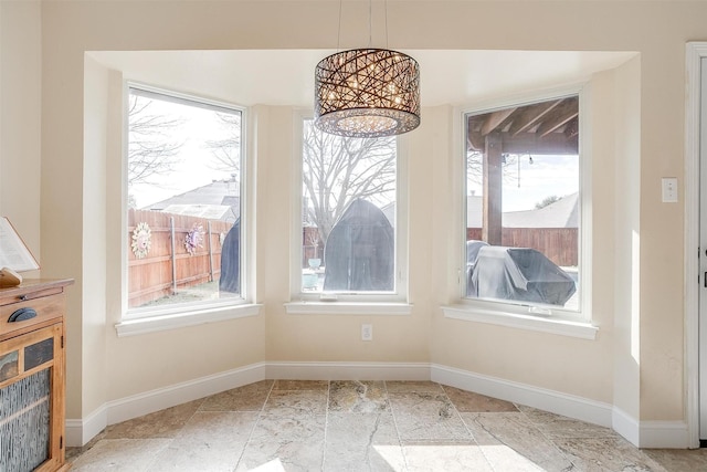 dining space featuring a wealth of natural light