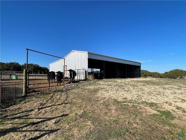 view of outbuilding with an outbuilding and an exterior structure