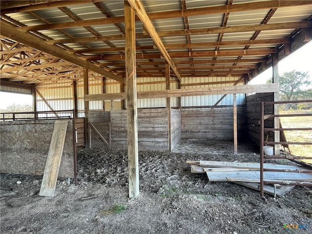 view of stable