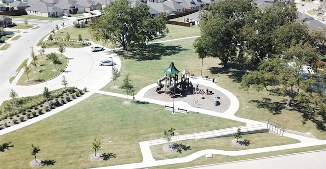 bird's eye view featuring a residential view