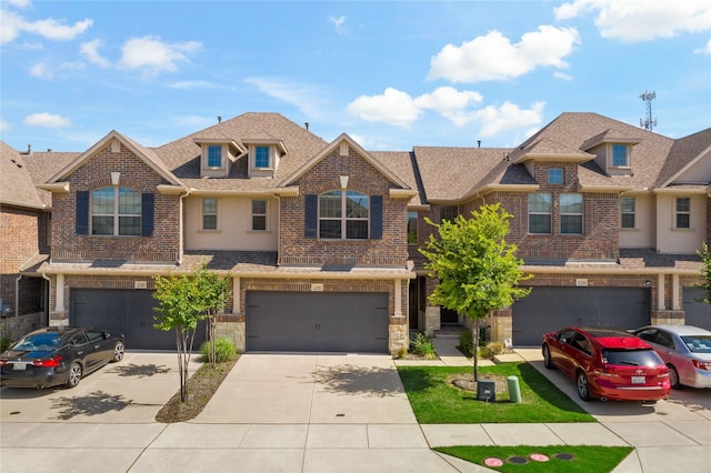 view of property featuring a garage