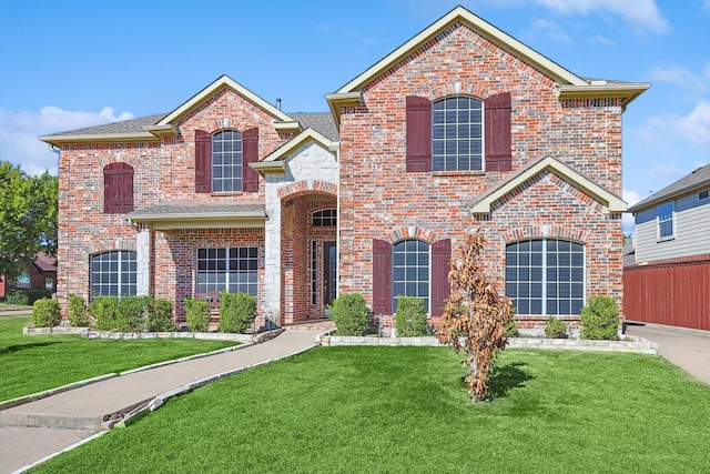 view of front property featuring a front yard