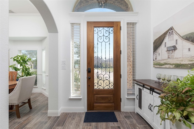 entryway with plenty of natural light