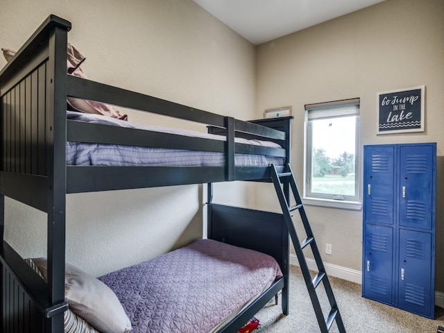 bedroom with carpet floors