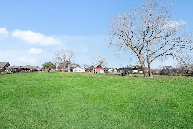 view of yard featuring a residential view