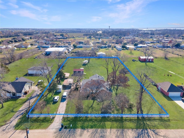 bird's eye view with a residential view