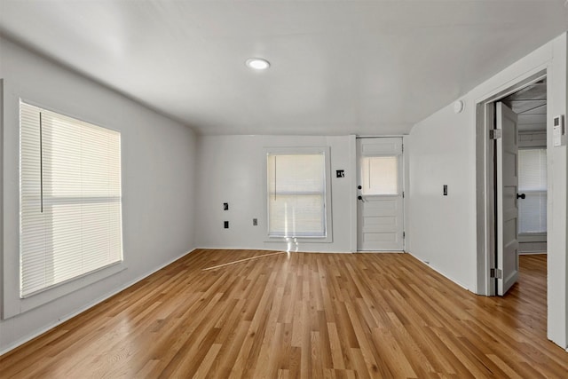 interior space featuring light hardwood / wood-style floors