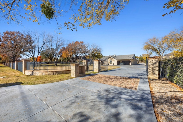 view of single story home