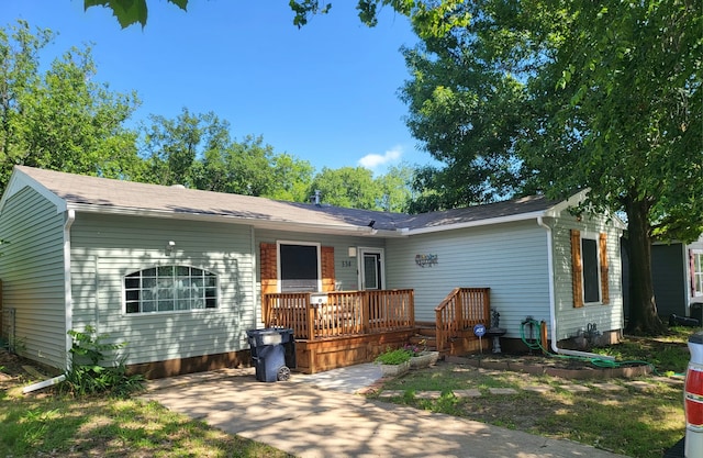 view of rear view of property