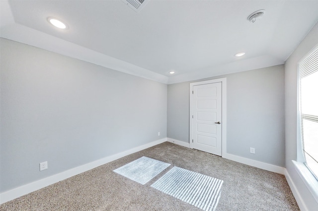 view of carpeted empty room