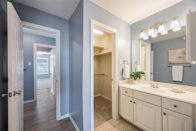 bathroom featuring vanity