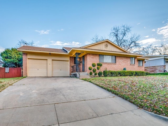 ranch-style house with a garage