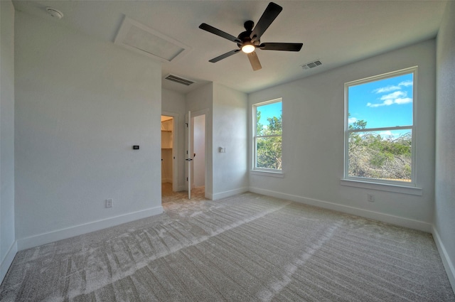 view of carpeted empty room