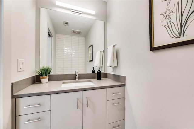 bathroom with vanity