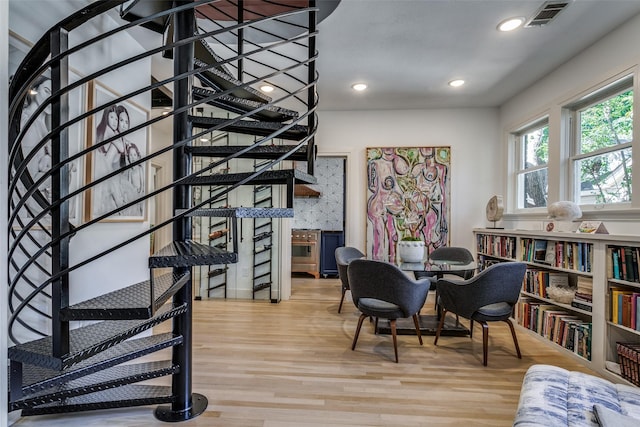 interior space featuring hardwood / wood-style floors