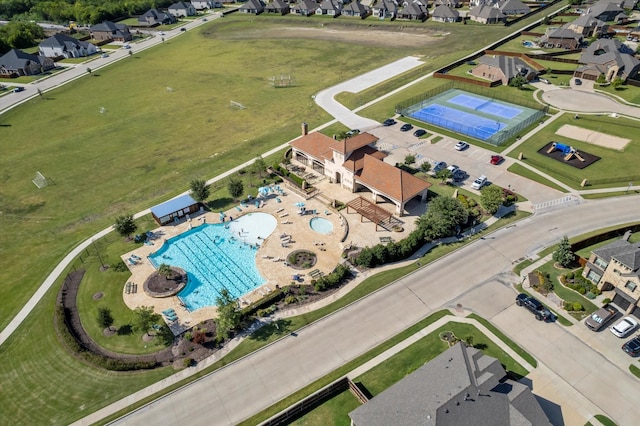 birds eye view of property