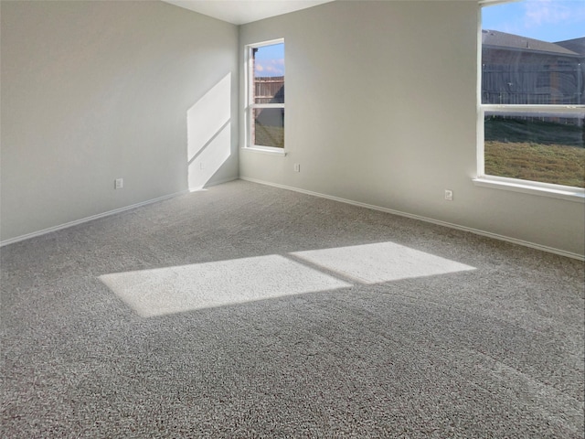 view of carpeted empty room