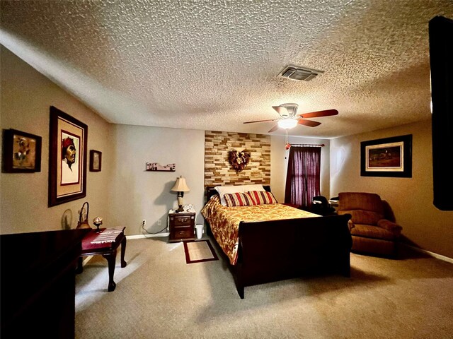 1030 Laurel Ln, Paris, TX 75460 - bedroom featuring baseboards, a ceiling fan, visible vents, and carpet