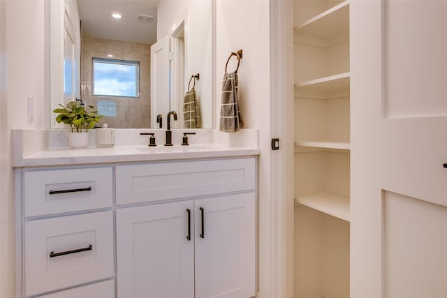 bathroom with vanity