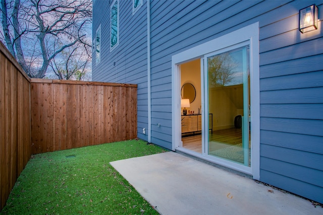 exterior space featuring a patio area