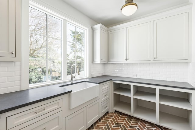 interior space featuring plenty of natural light and sink