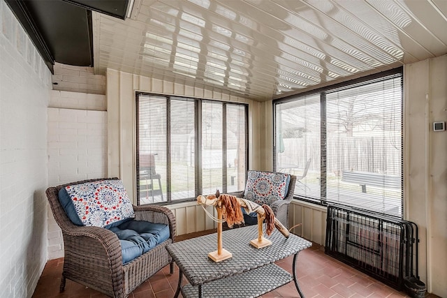 sunroom with a healthy amount of sunlight