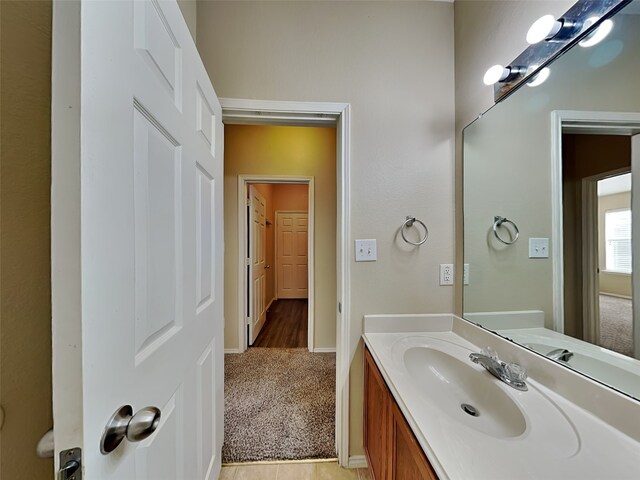 bathroom with vanity