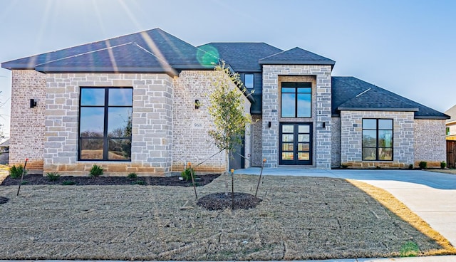 view of front of house with french doors