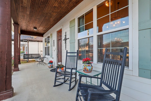 view of patio / terrace featuring covered porch