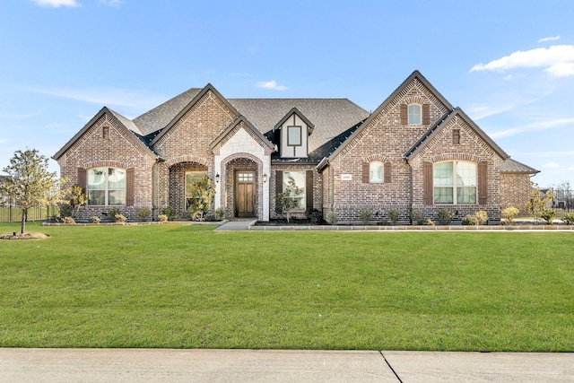 view of front of property with a front yard