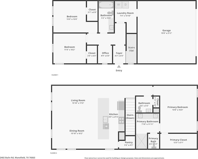2402 Bulin Dr, Mansfield, TX 76063 - view of layout