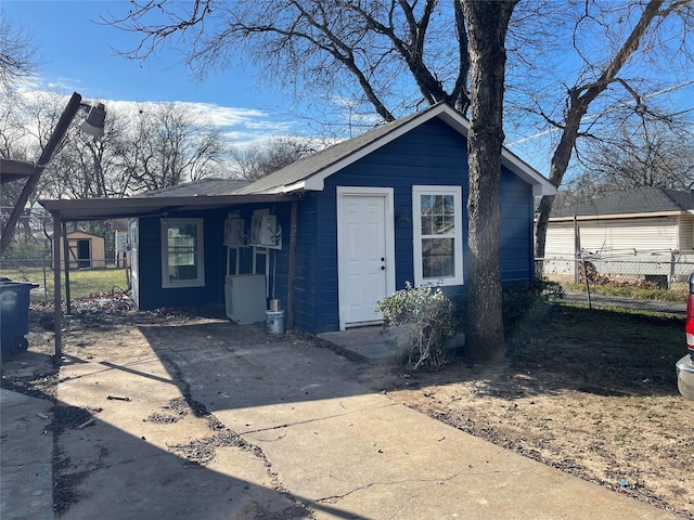 view of front of home