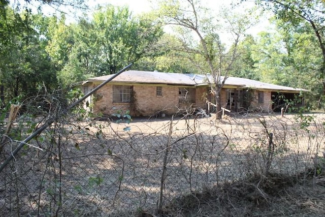 view of back of property