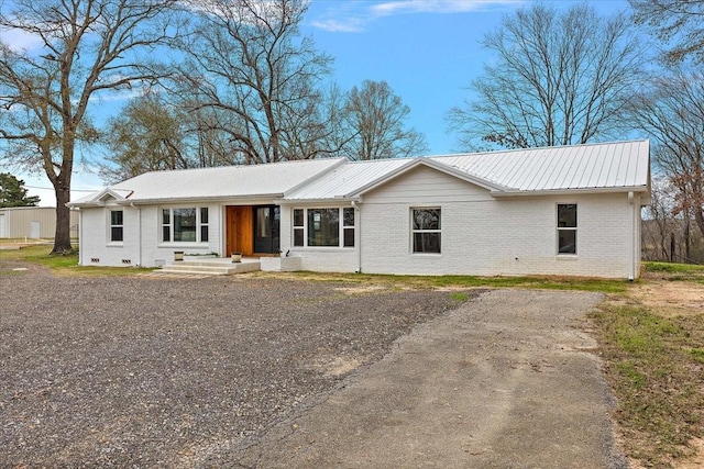 view of ranch-style home