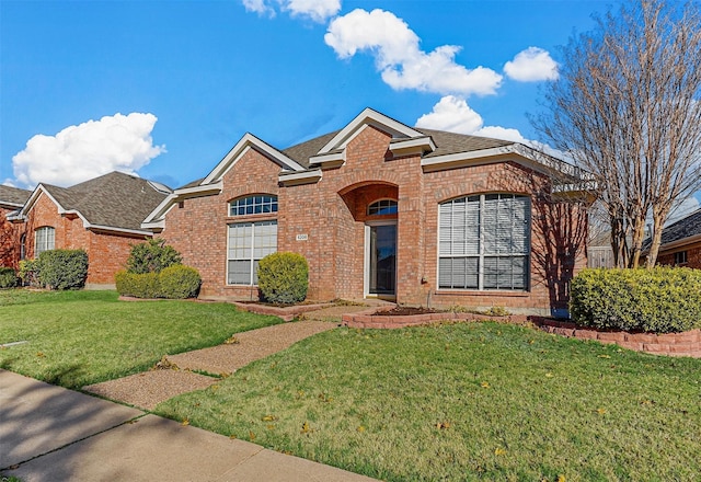 view of property with a front yard