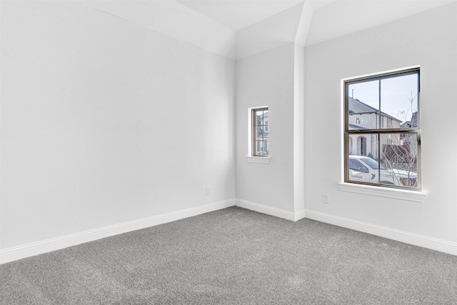 empty room featuring plenty of natural light and carpet floors