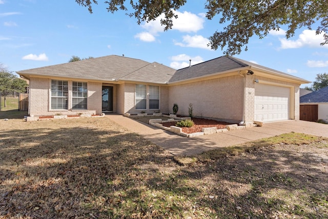 ranch-style house with a garage