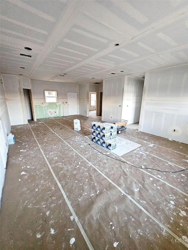 view of unfurnished living room