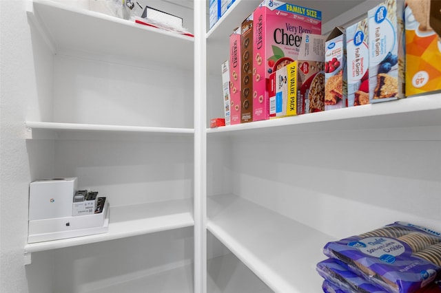 view of pantry