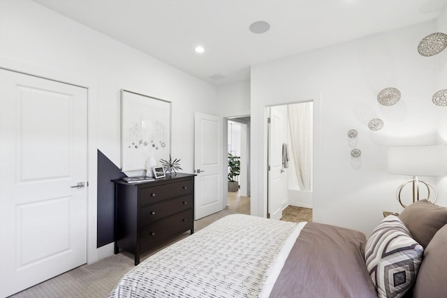 bedroom with ensuite bathroom