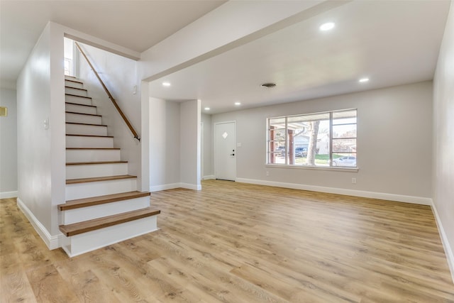 interior space featuring hardwood / wood-style floors