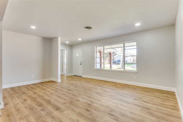 interior space with light wood-type flooring