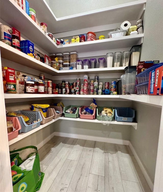 view of pantry